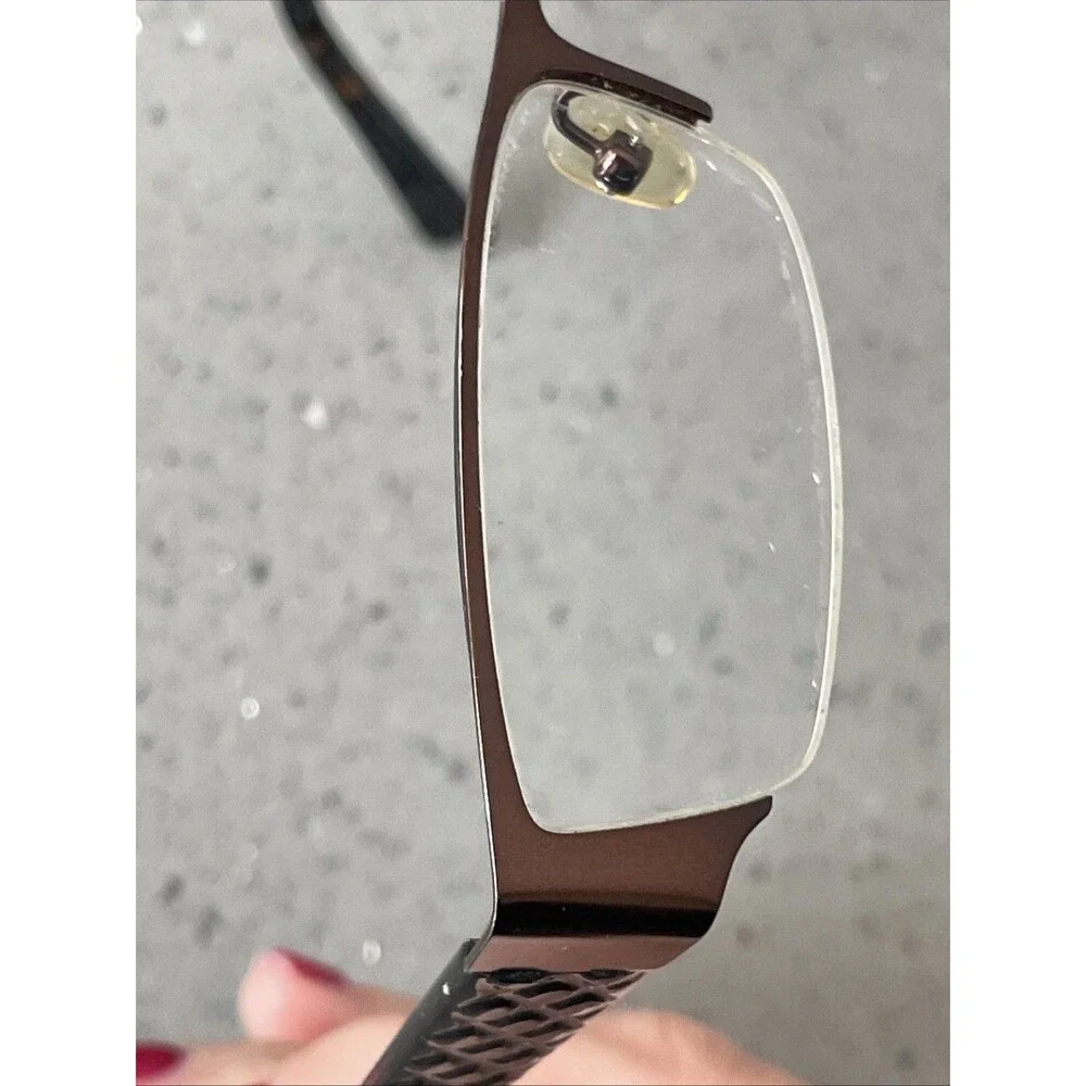 PRIVE PRV206 EYEGLASS FRAMES ONLY METAL & PLASTIC 50-18-135 HALF-RIM 200 WOMENS